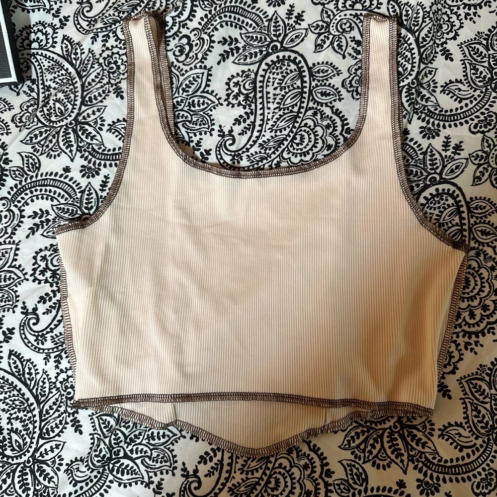 Mushrooms and moon crop top